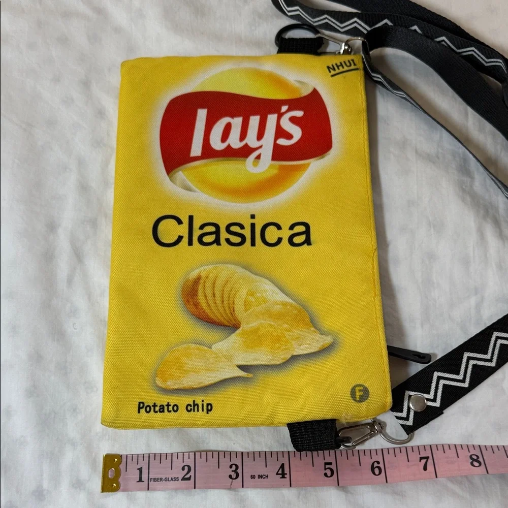 Lay’s chips logo Yellow Crossbody Bag